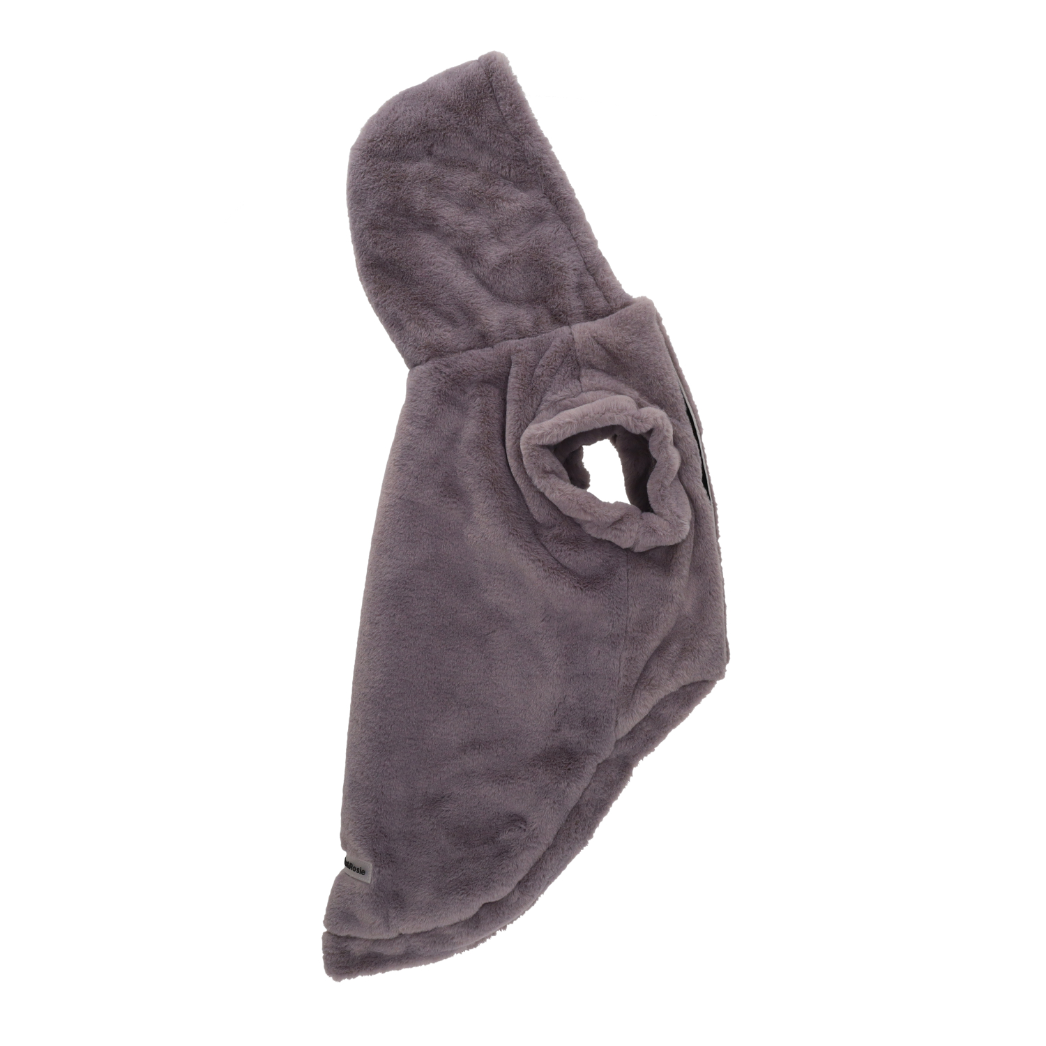 Rufus & Rosie Grey Faux Fur Dog Hoodie, XL