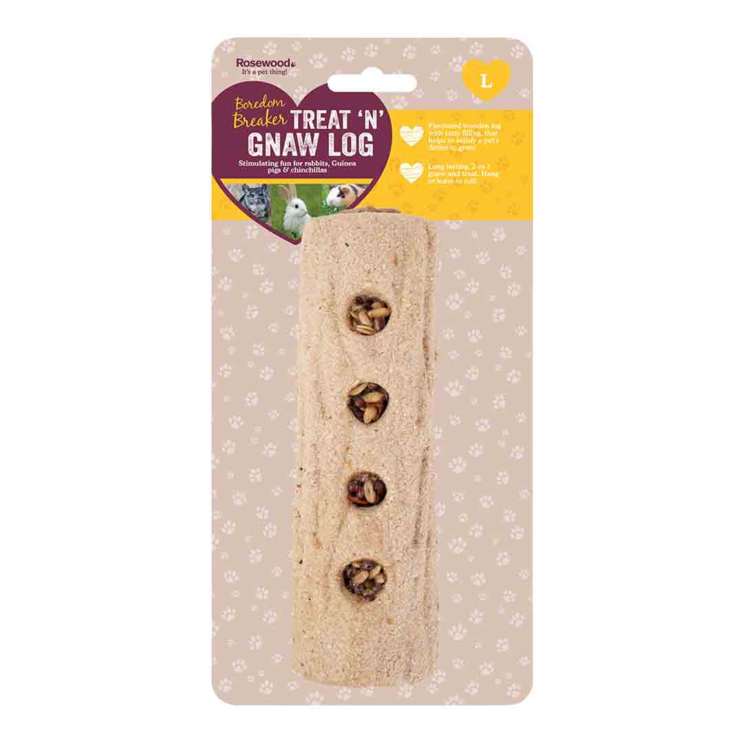 Rosewood Boredom Breaker Edible Treat n Gnaw Logs Large