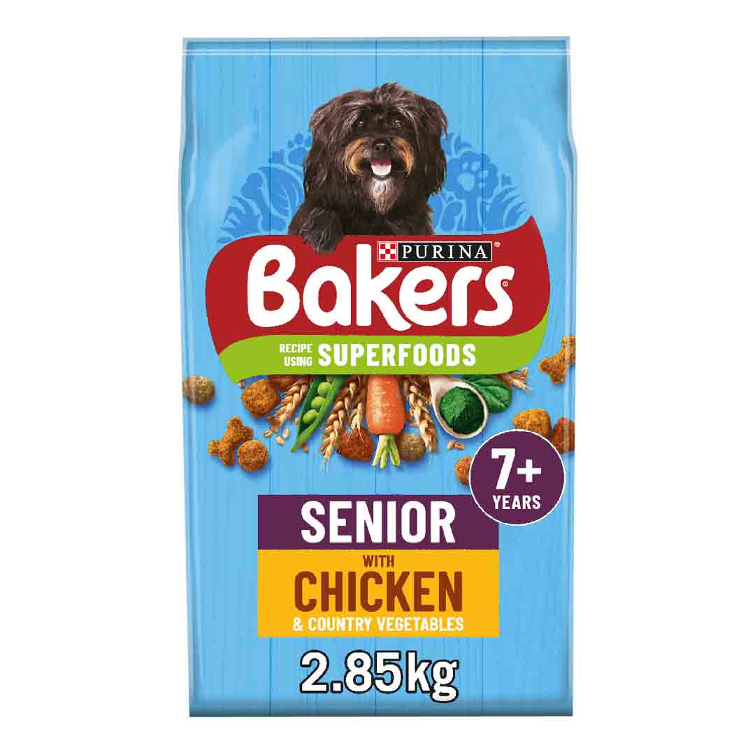 Bakers Senior Dog Food Chicken with Country Vegetables 2.85kg