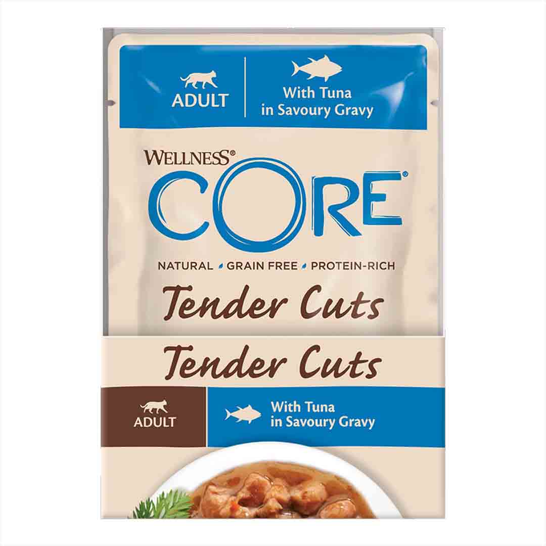 Wellness CORE® Tender Cuts with Tuna in Savoury Gravy Adult Wet Cat 85G