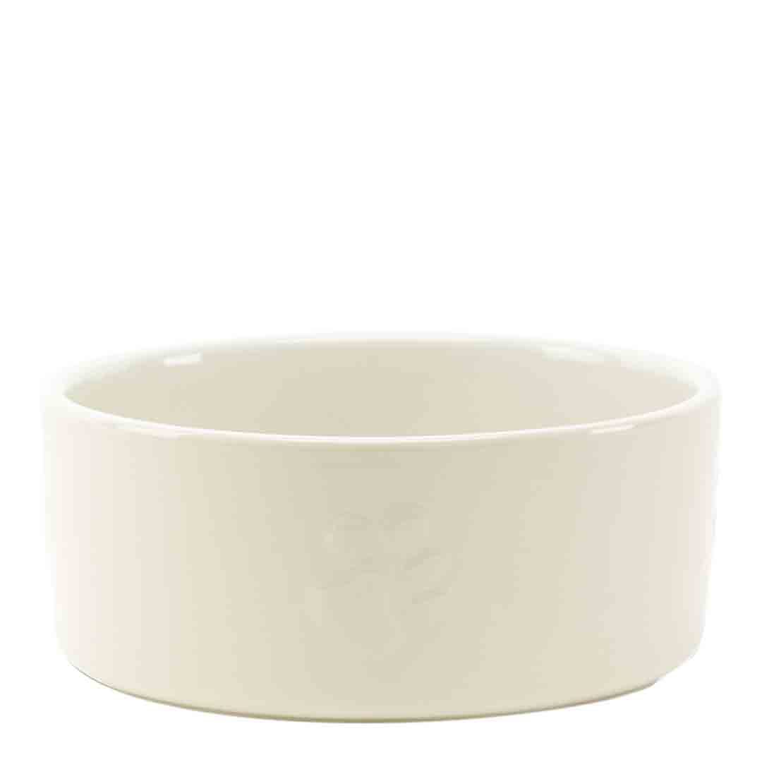 Scruffs Icon Food Bowl Cream, 19Cm