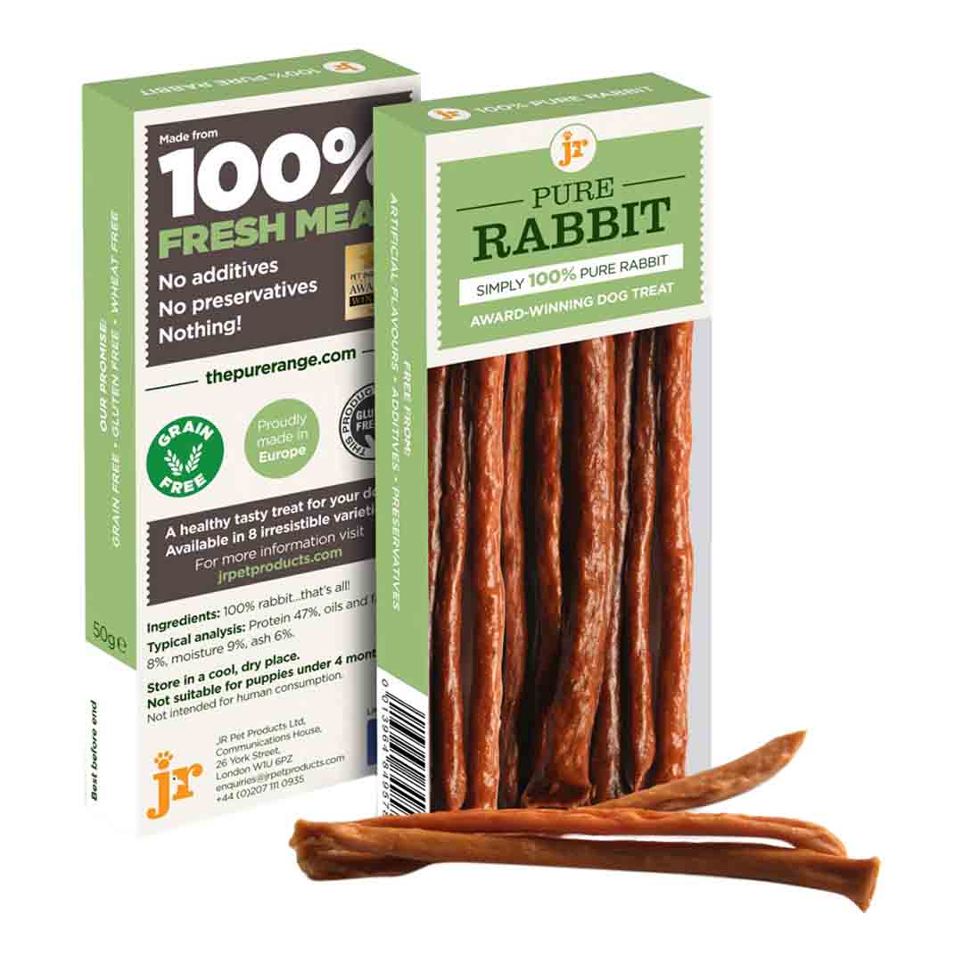 JR Pet Products, Pure Rabbit Sticks, Dog Chews, 50g