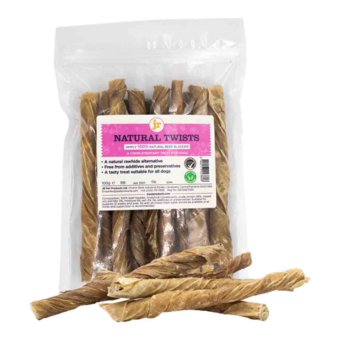 JR Pet Products, Natural Twists, Dog Chews, 100g