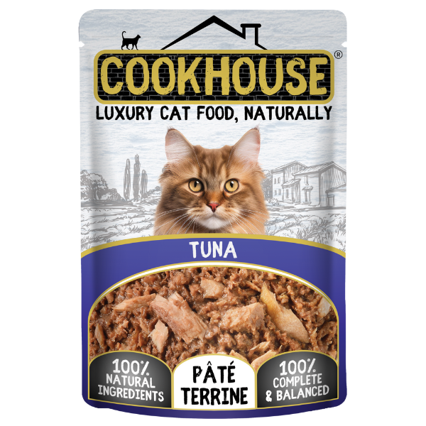 Cookhouse Luxury Complete Cat Food Tuna Pate Terrine 70g
