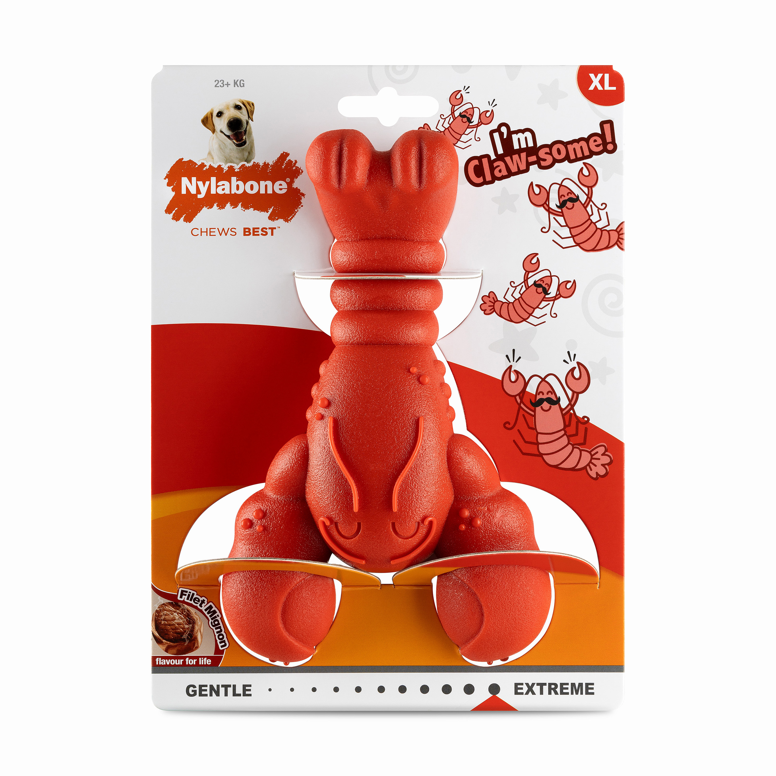 Nylabone Power Chew Lobster Dog Chew Toy - Extra Large