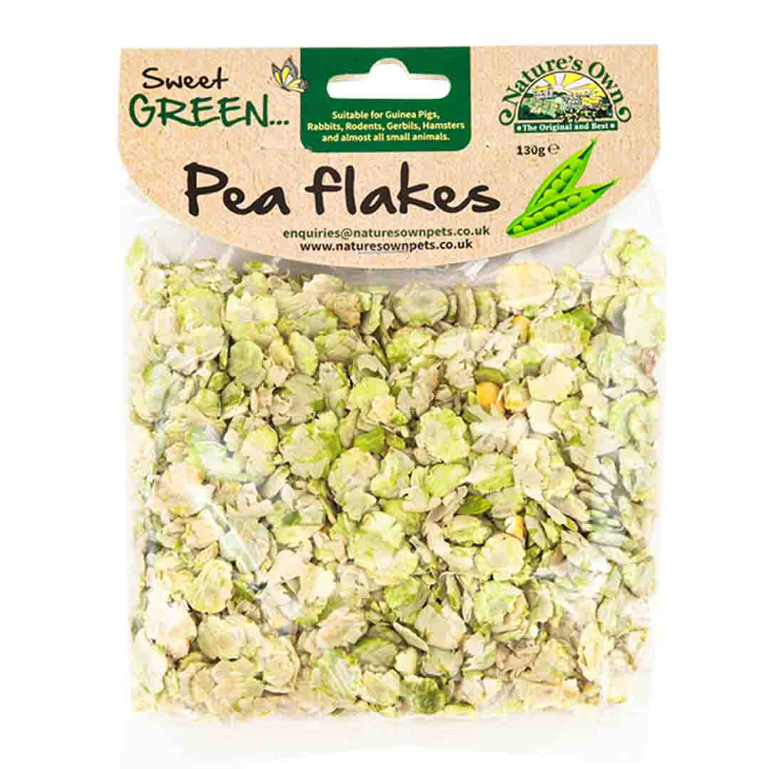 Natures Own Pea Flakes, Small Pet Treats, 200g