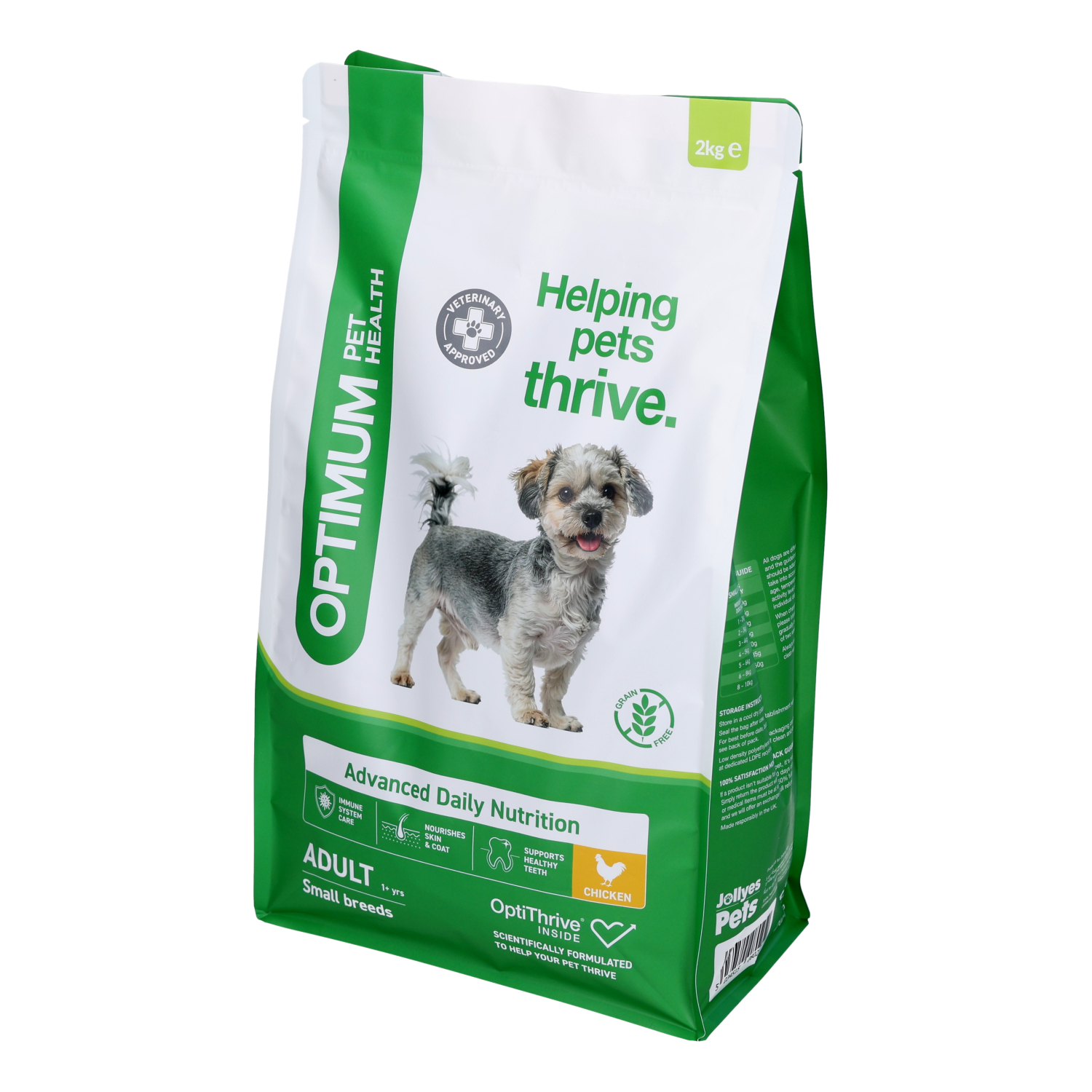 Optimum Pet Health Small Breed Adult Dry Dog Food, 2kg