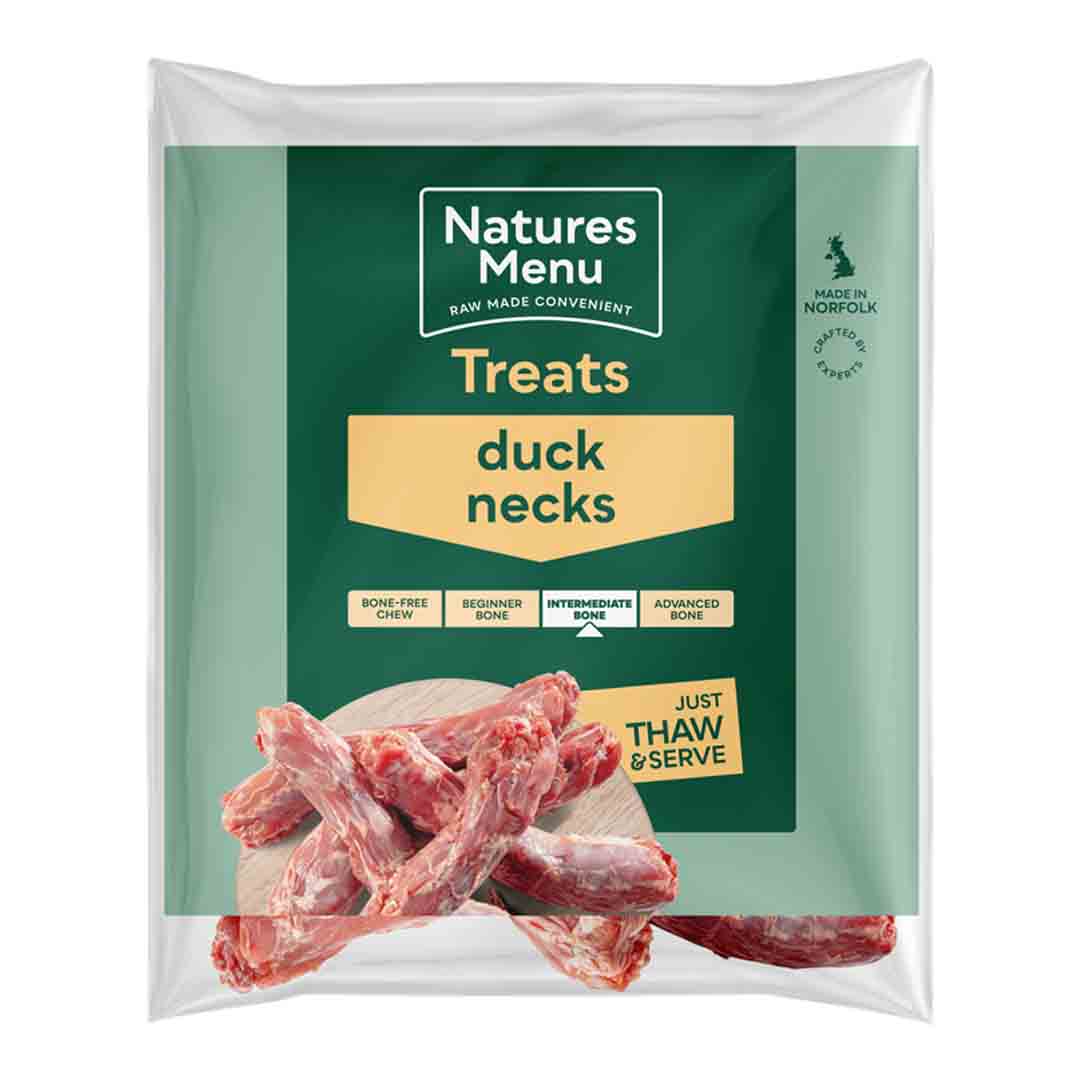 Natures Menu Ducks Necks, Raw Chews, 500g
