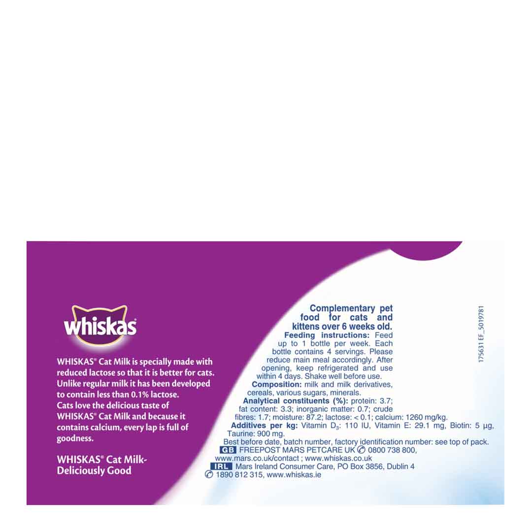 Whiskas Cat Milk, 3 x 200ml