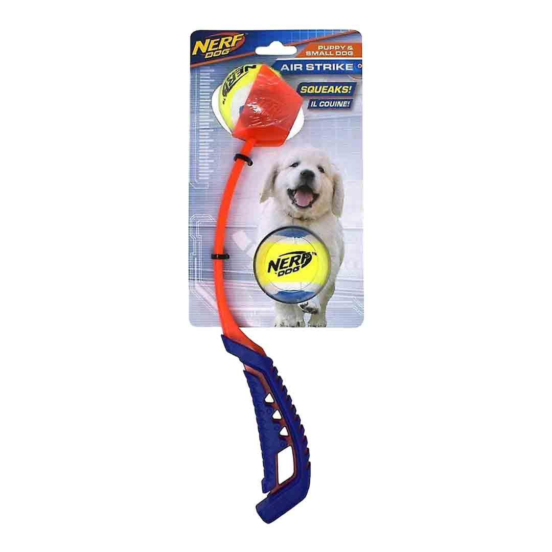 NERF Dog Mini Deluxe Air Strike Thrower Dog Throw Toy