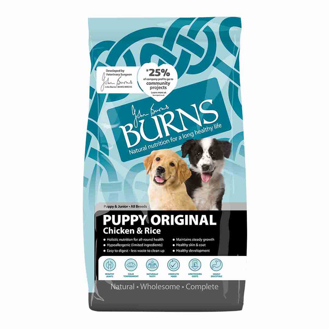 Burns Puppy Original Chicken & Rice Burns Dry Dog Food 2kg