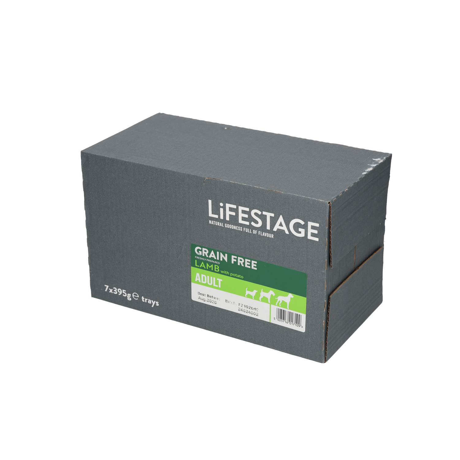 Lifestage Adult Lamb & Potato Grain Free Dog Food 7x395g