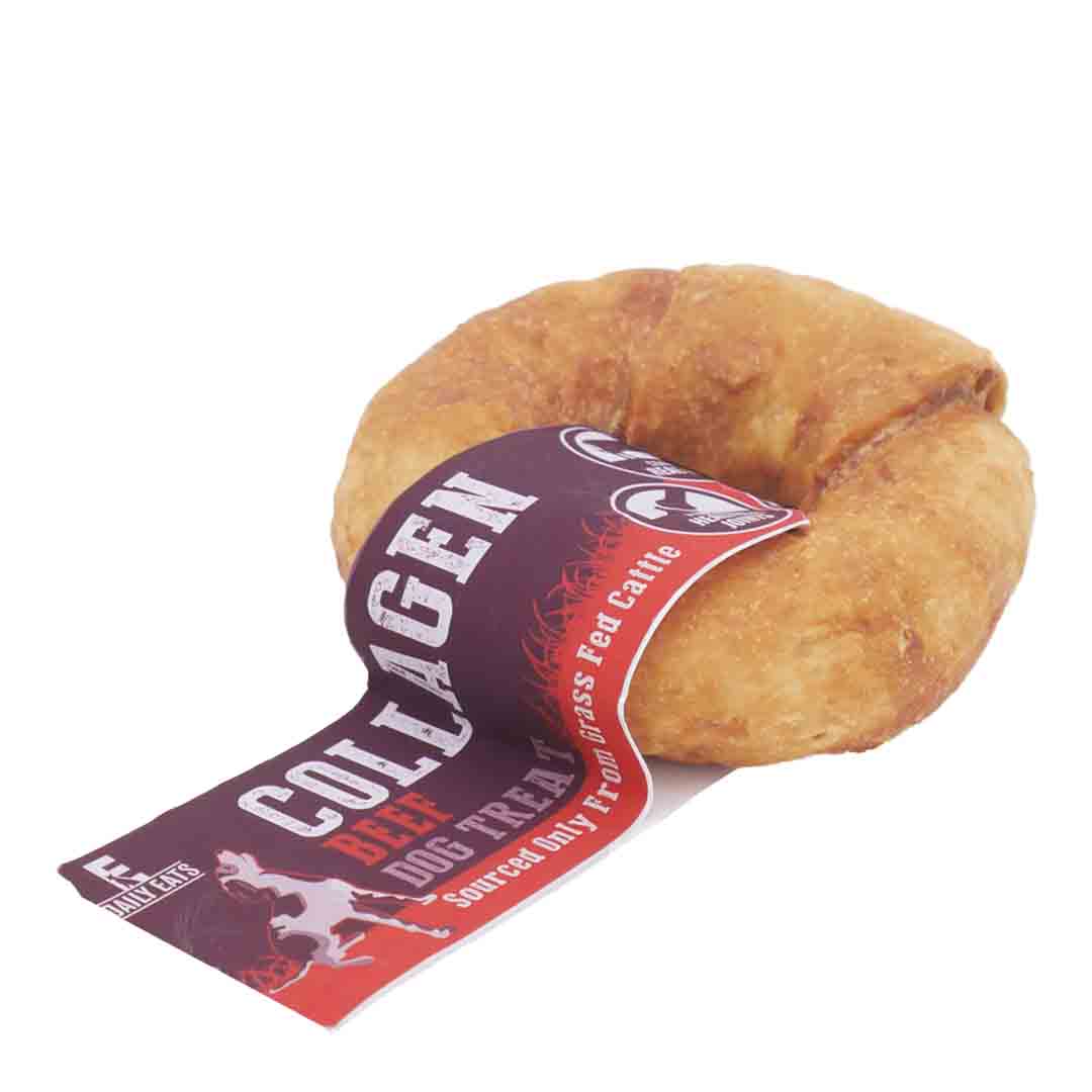 Rosewood Collagen Donut 3.5'' Beef, Dog Treat, 75g