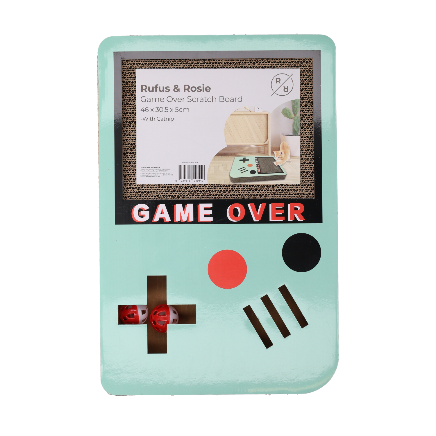 Rufus & Rosie Game Over Cat Scratch Mat