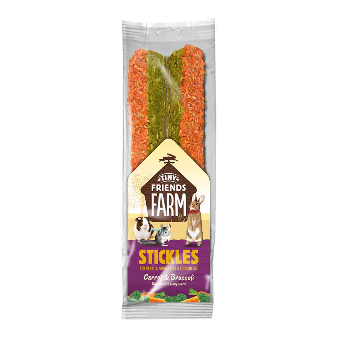 Tiny Friends Farm Carrot & Broccoli Stickle Treat, 100g