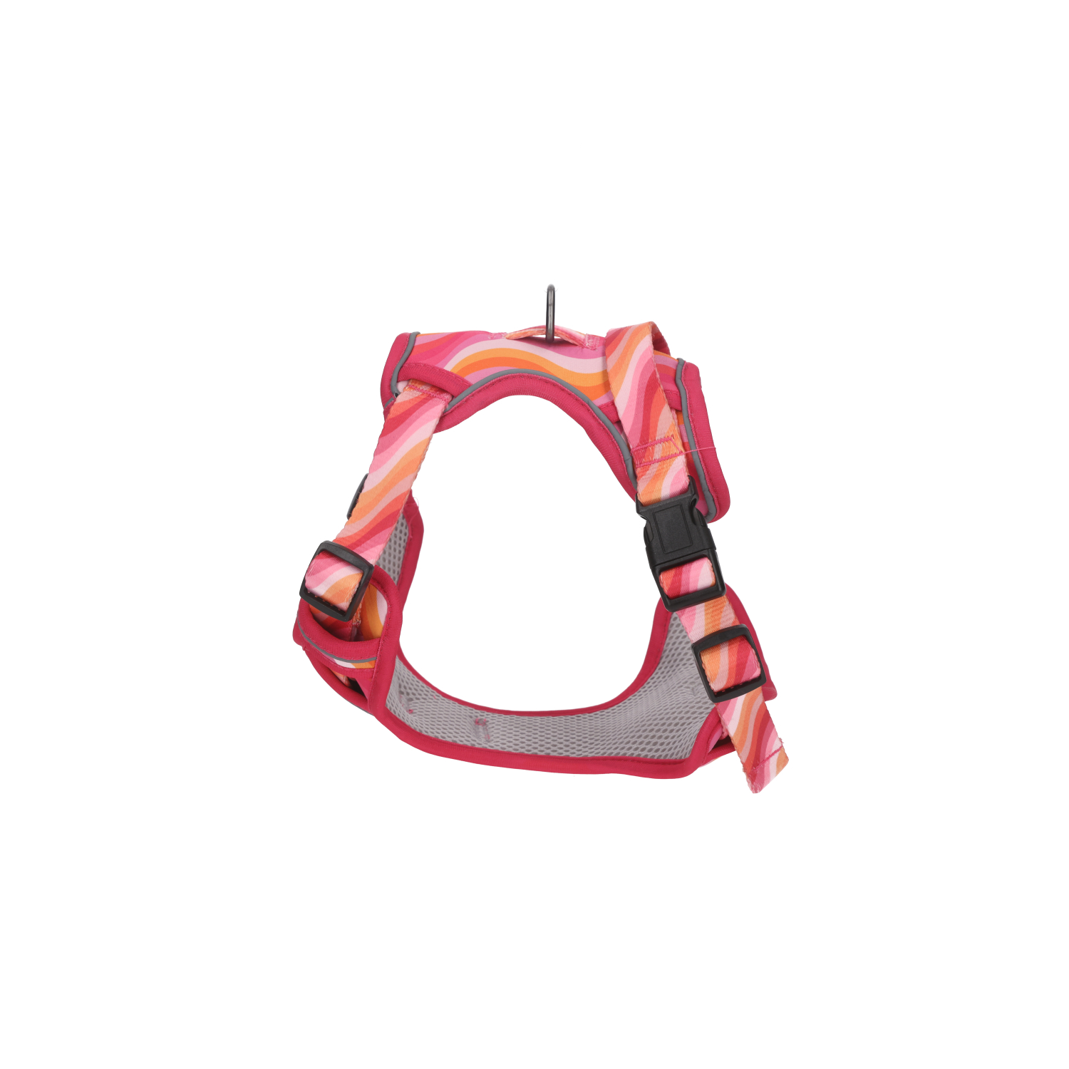 Rufus & Rosie Pink Wave Dog Harness & Lead Set, Extra Small
