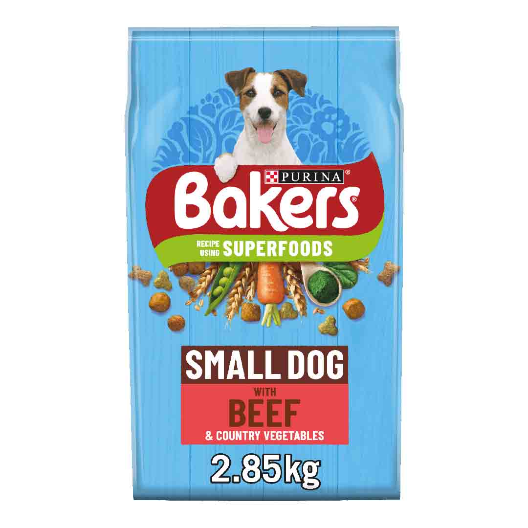 Bakers Adult Small Dog Beef with Country Vegetables 2.85kg