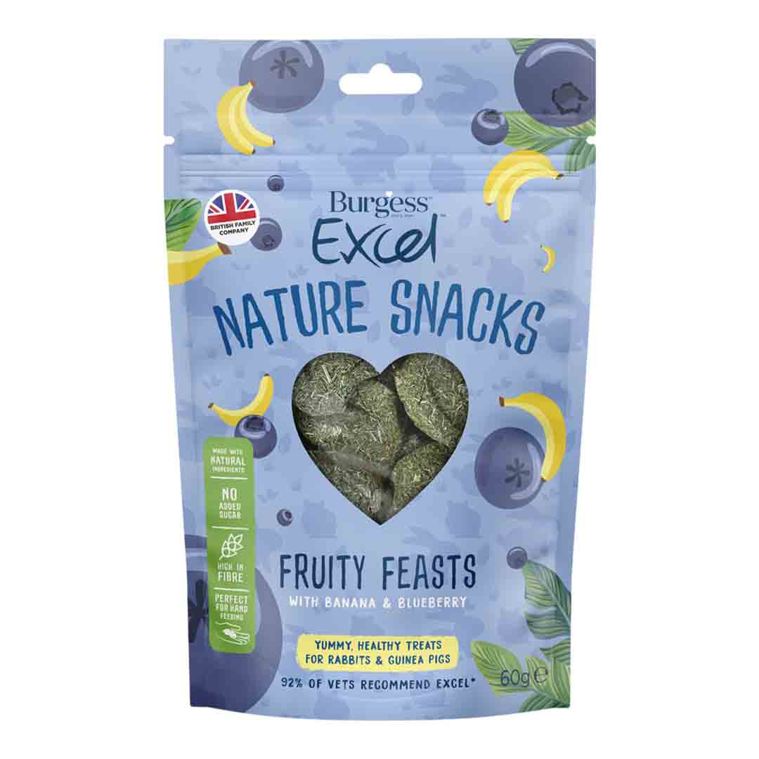 Excel Fruity Feasts, Small Pet Treats, 60g