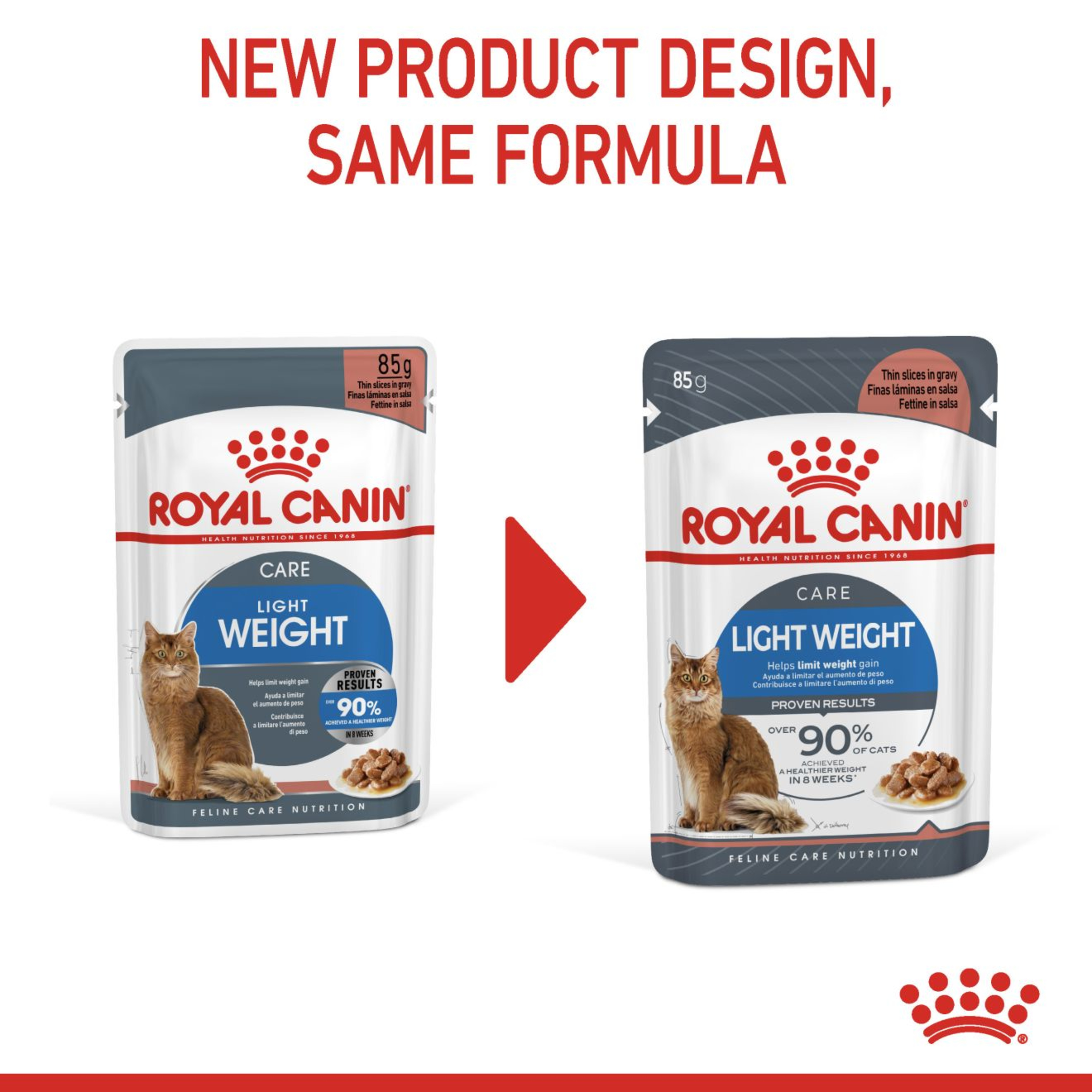 Royal Canin Lightweight Care Wet Cat Food in Gravy 48x85g