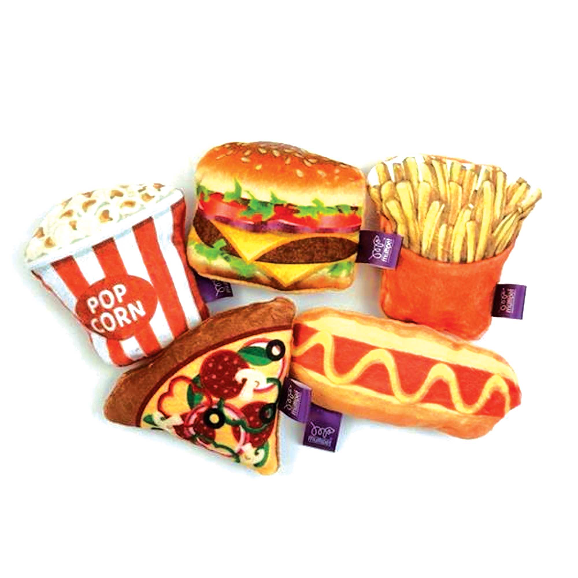 Tabby Patch Fast Food Catnip Cat Toy