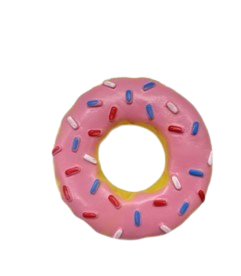Rufus & Rosie Summer Vinyl Doughnut Dog Toy 