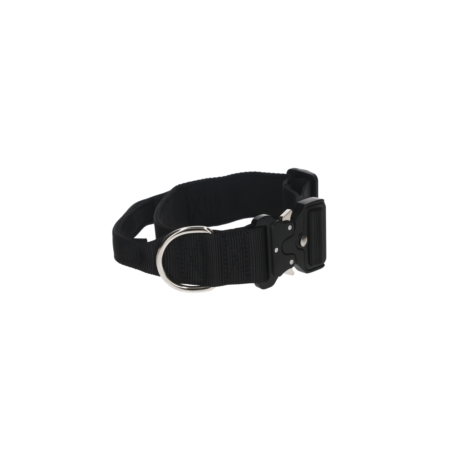 Rufus & Rosie Padded Handle Dog Collar, Small, Grey