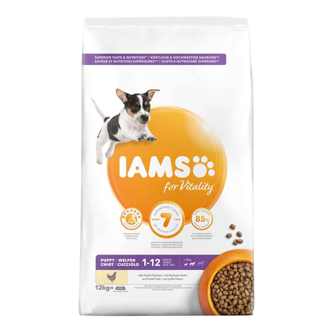 Iams Small and Medium Breed Puppy Food 12kg