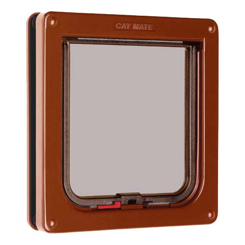 Cat Mate 2 Way Lockable Cat Flap - Brown