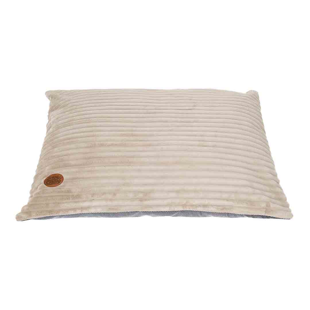 Snug & Cosy Faux Fur Dog Lounger Taupe