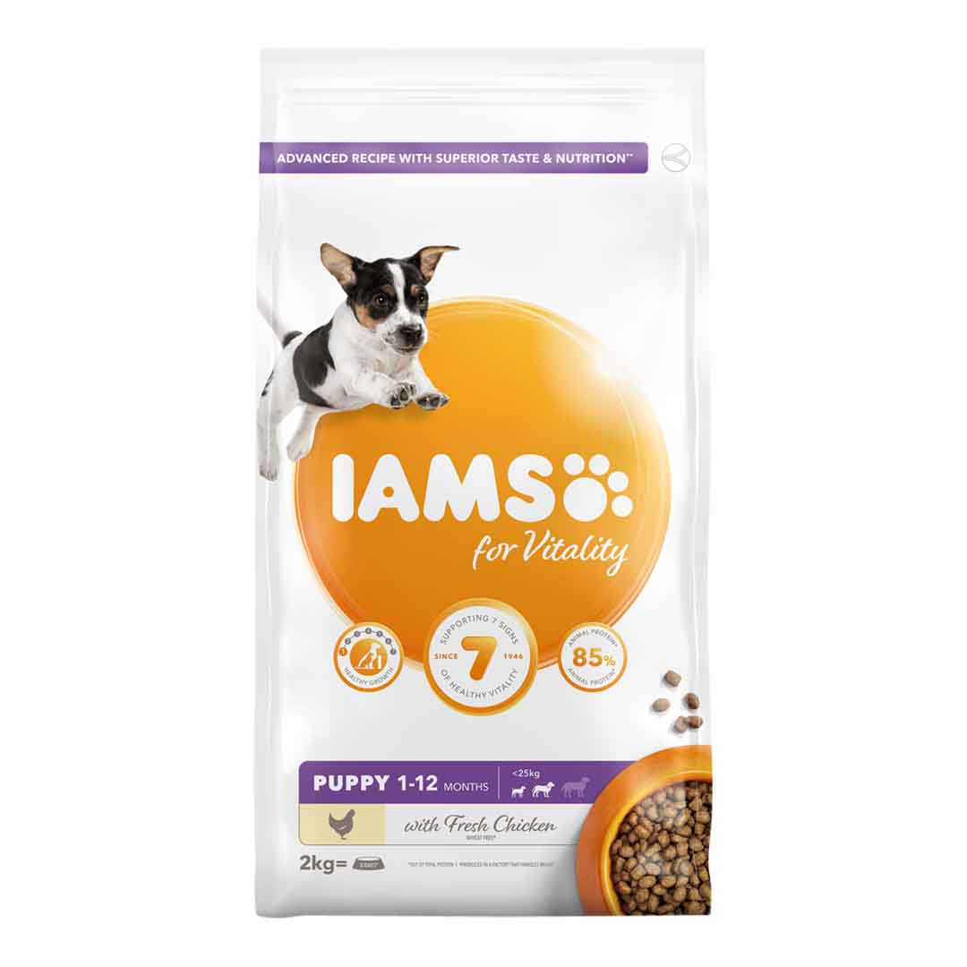 Iams Puppy Food Small/Medium Chicken 2kg