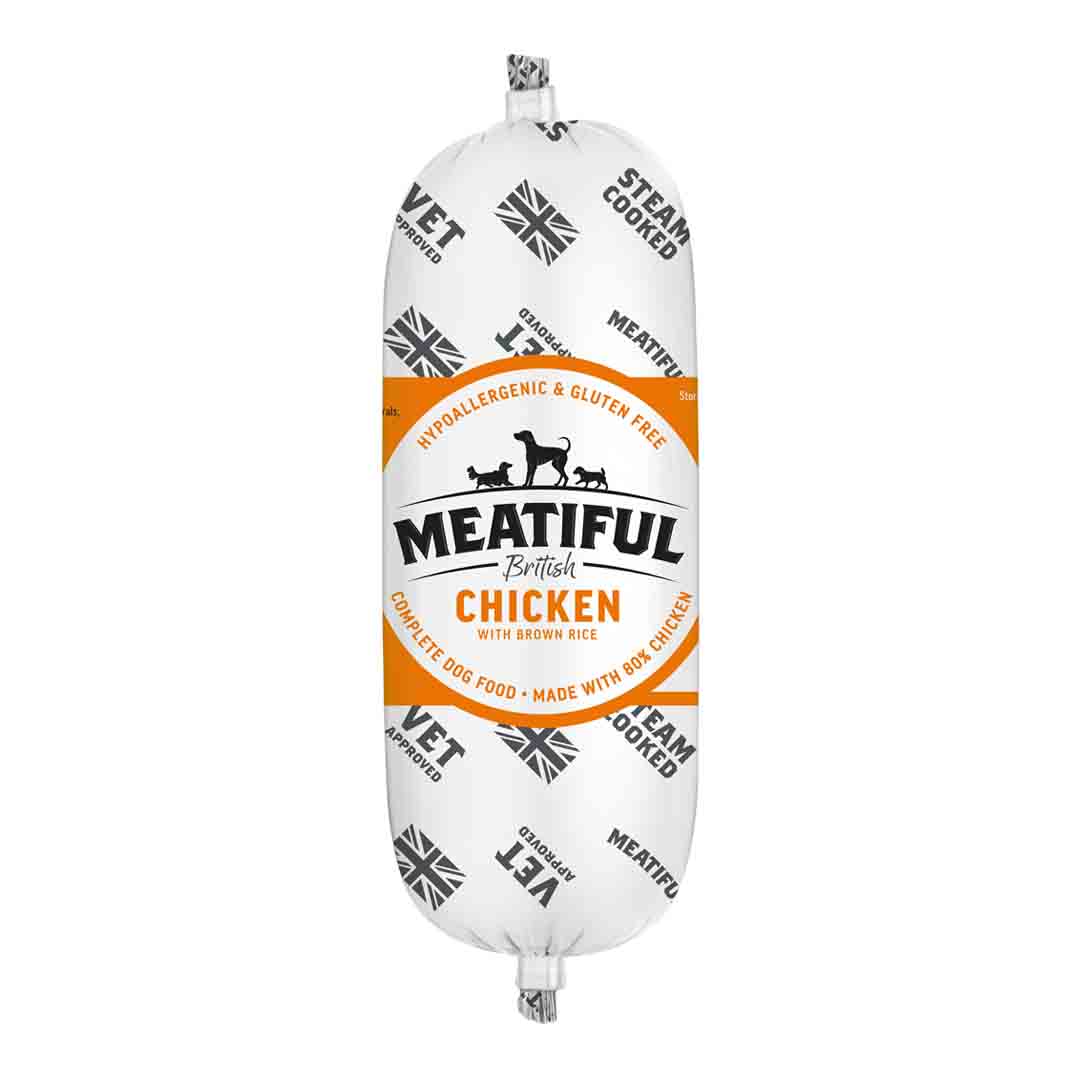 Meatiful Dog Food Free Range Chicken with Brown Rice Sausage 320g