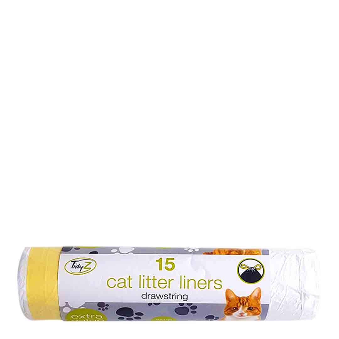 Tidyz Drawstring Cat Litter Liners 15 Pack