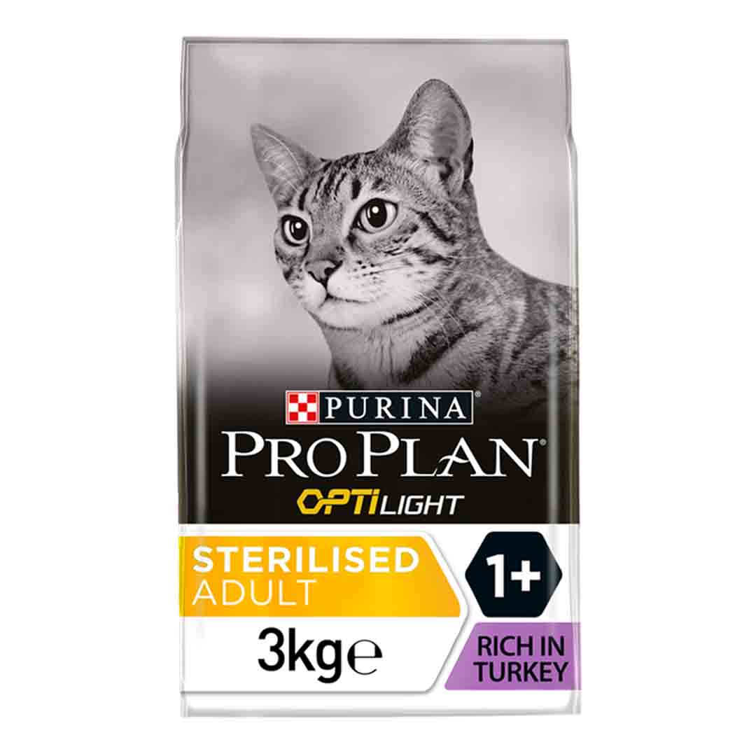 Pro Plan Cat Food Light with Opti-Light Rich in Turkey 3kg
