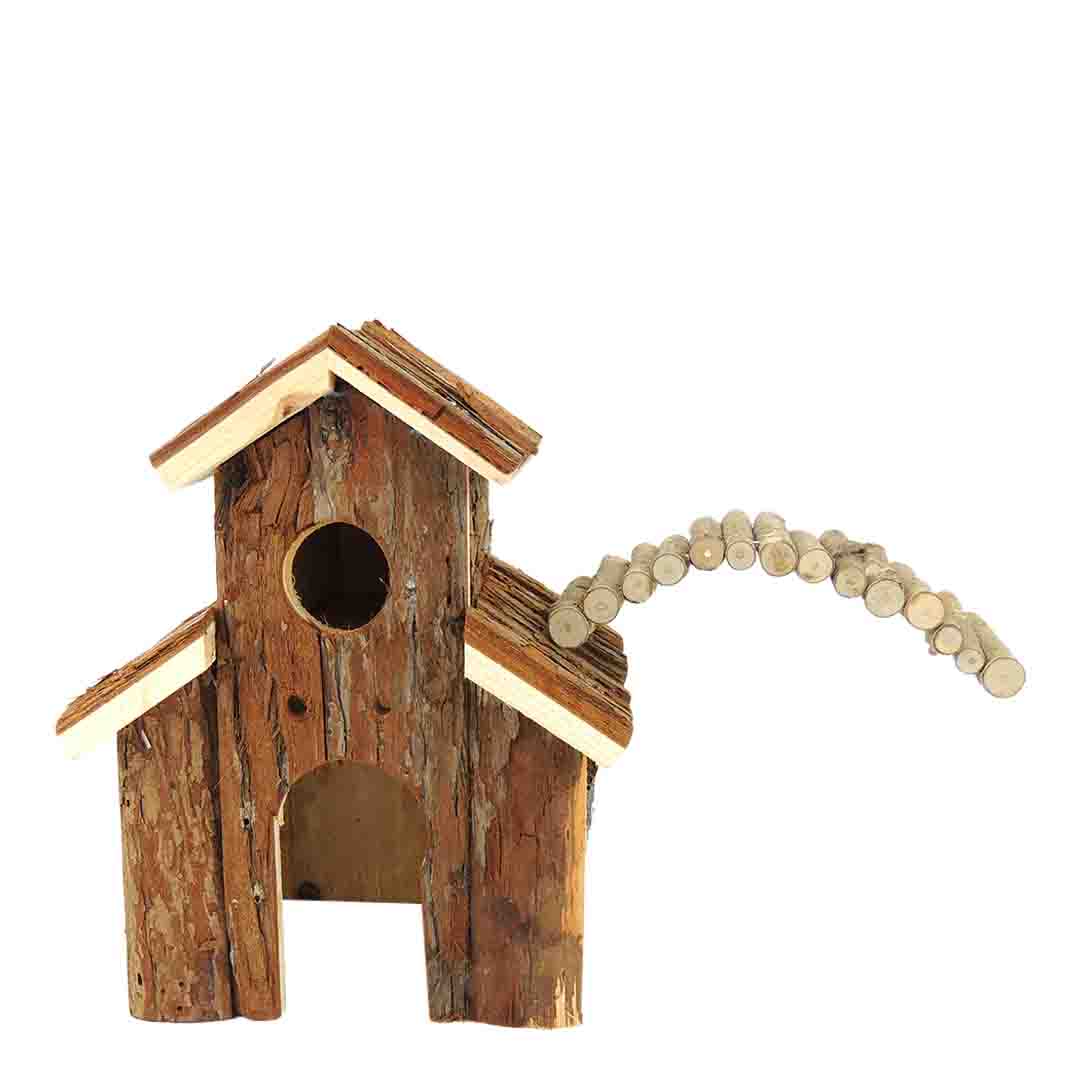 Classic Small Animal Flat Roof House With Ladder