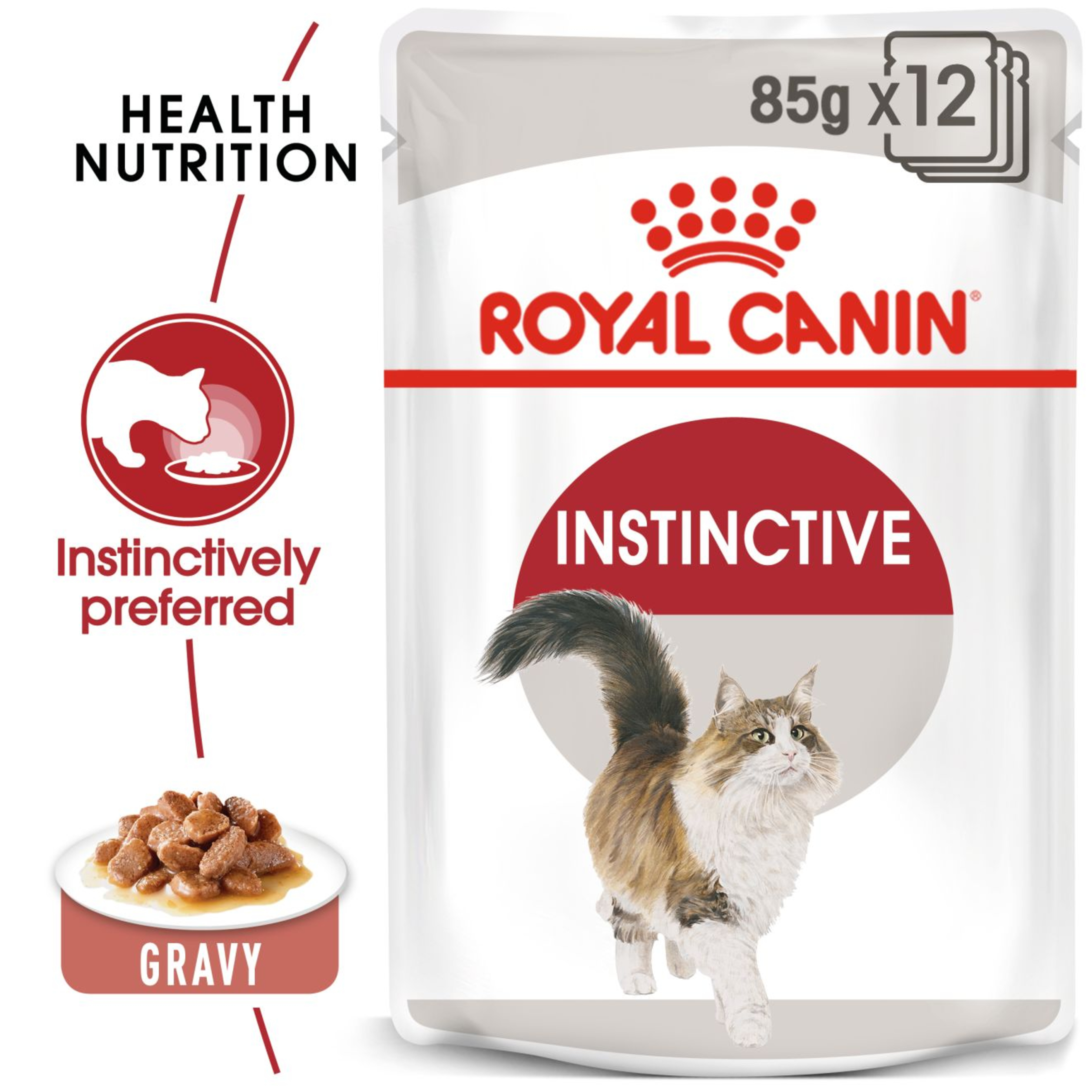 Royal Canin Instinctive Wet Cat Food in Gravy 48x85g