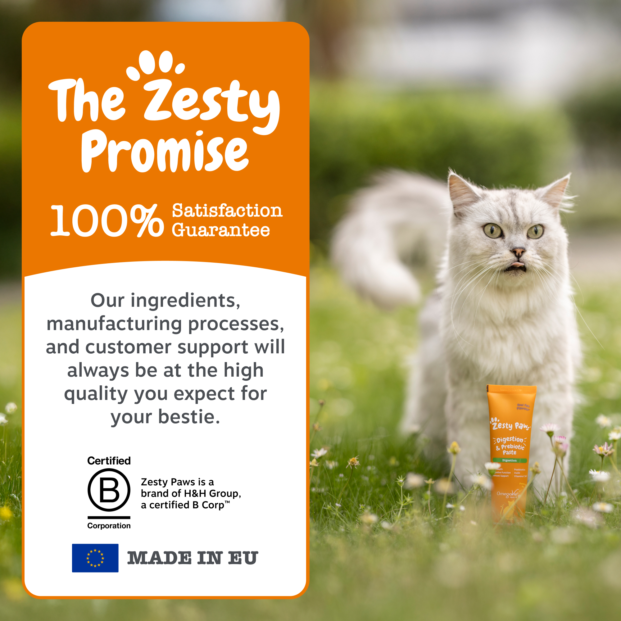 Zesty Paws Digestion & Prebiotics Paste for Cats 120g