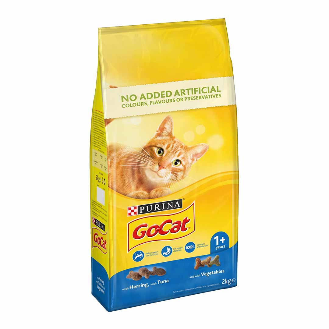 Go-Cat Tuna, Herring & Veg Dry Cat Food 10kg