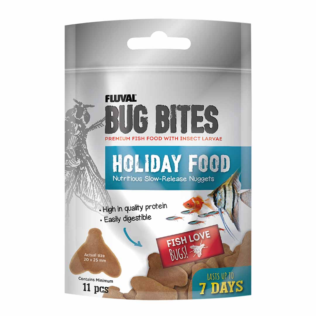 Fluval Bug Bites Holiday-Weekend Fish Feeder, 20g