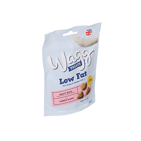 Wagg Low Fat Treats with Turkey & Rice, Dog Treats, 125g
