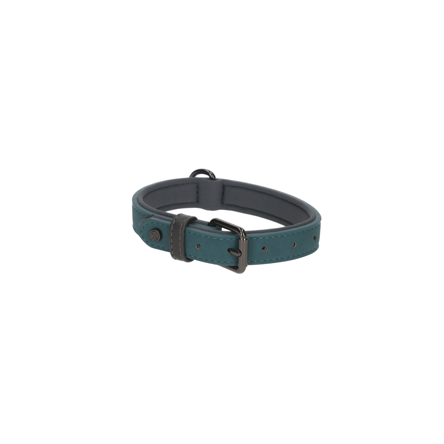 Rufus & Rosie Sotnos Brights Tech Small Dog Collar, Teal