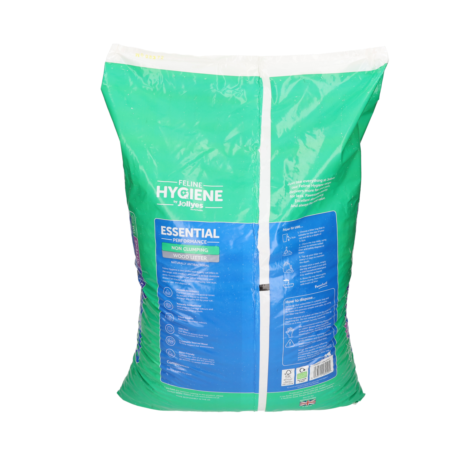 Jollyes Wood Based Cat Litter 30L