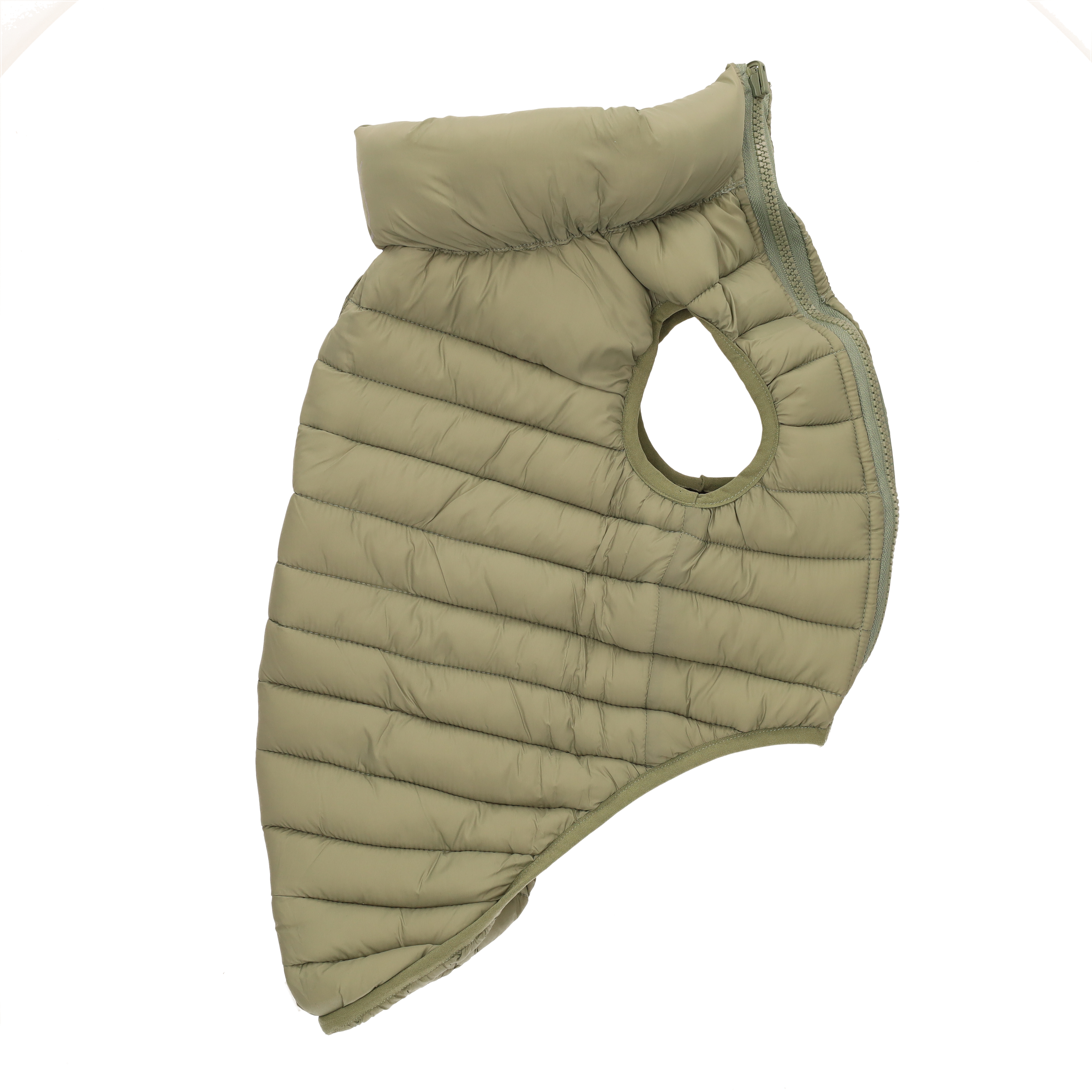 Rufus & Rosie Dog Puffer Jacket Green M Plus