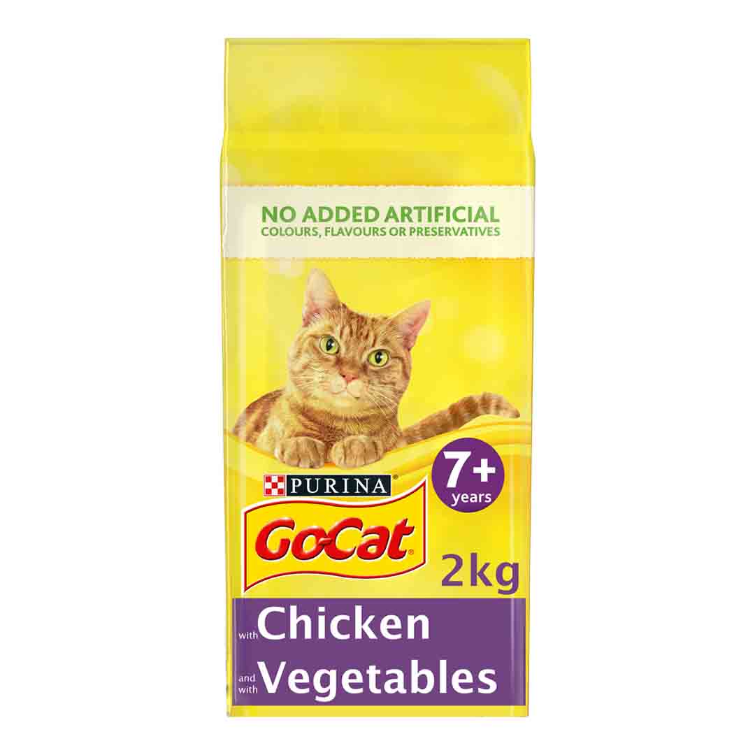 Go-Cat Senior Chicken, Rice & Veg Dry Cat Food 2kg