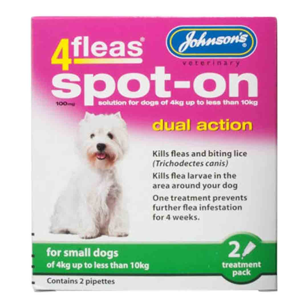 Johnsons 4Fleas Spot On Dual Action for Small Dogs