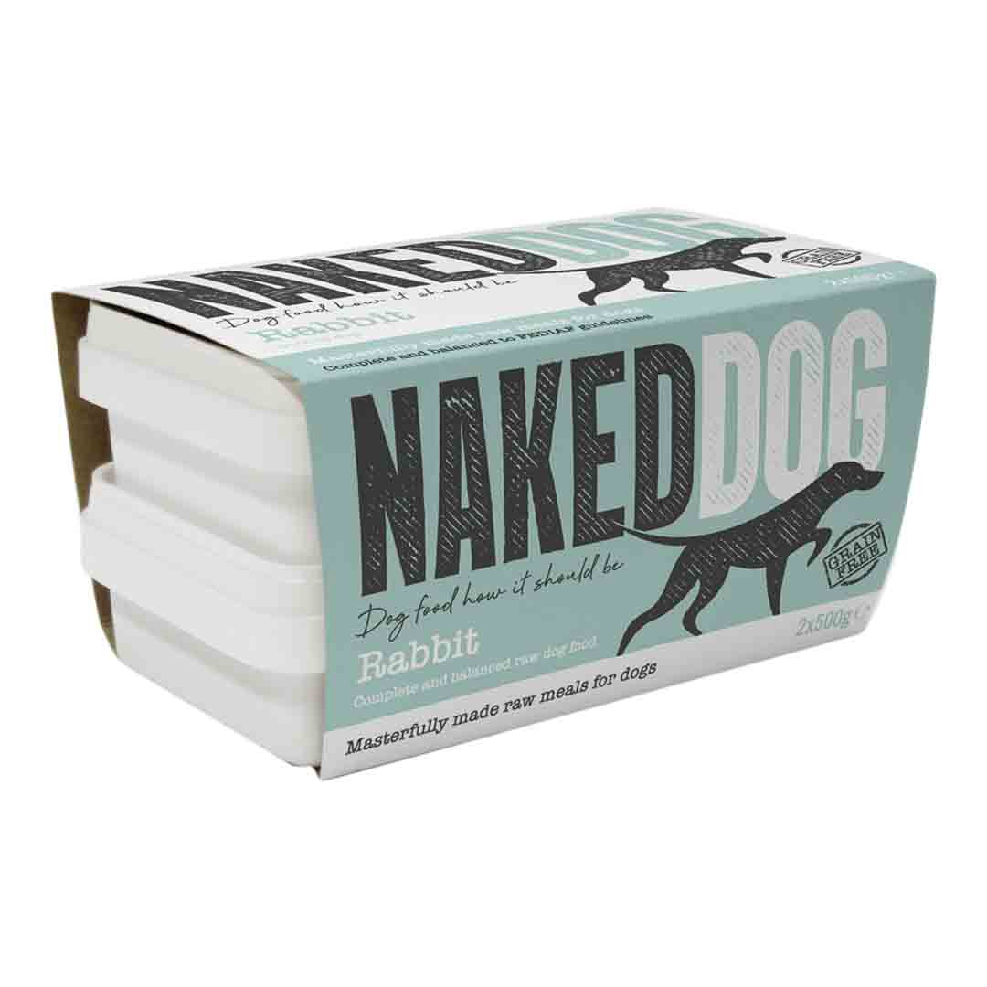 NAKED Dog Raw Dog Food Original Rabbit 2x500g