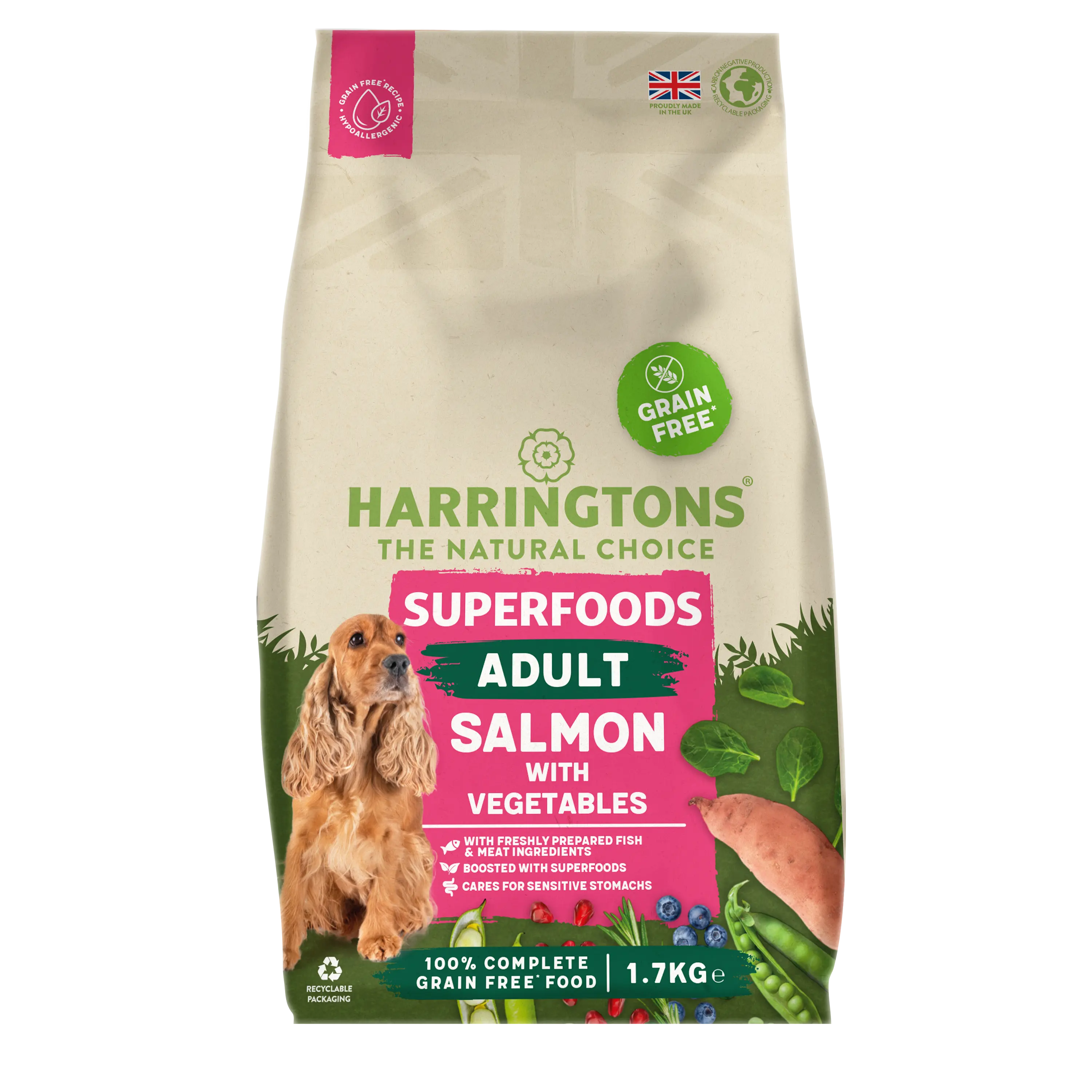 Harrington's Grain Free Dog Superfoods Salmon 1.7kg