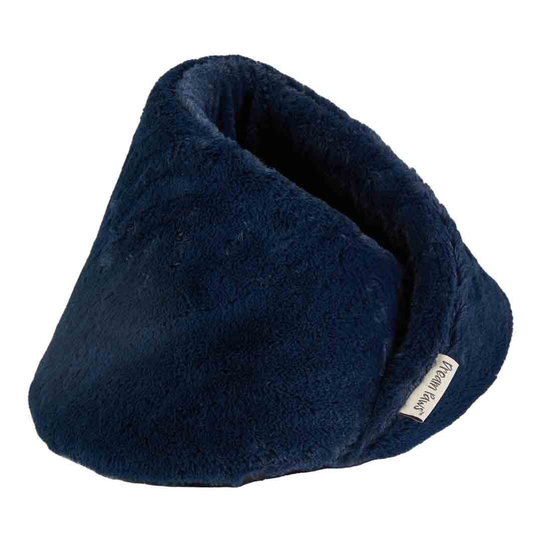 Pet Brands Snuggle Super Soft Cave Blue Cat Bed, Medium
