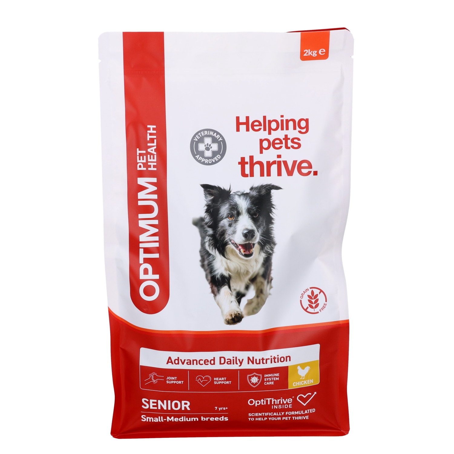 Optimum Pet Health Small-Medium Breed Senior Dry Dog Food, 2kg