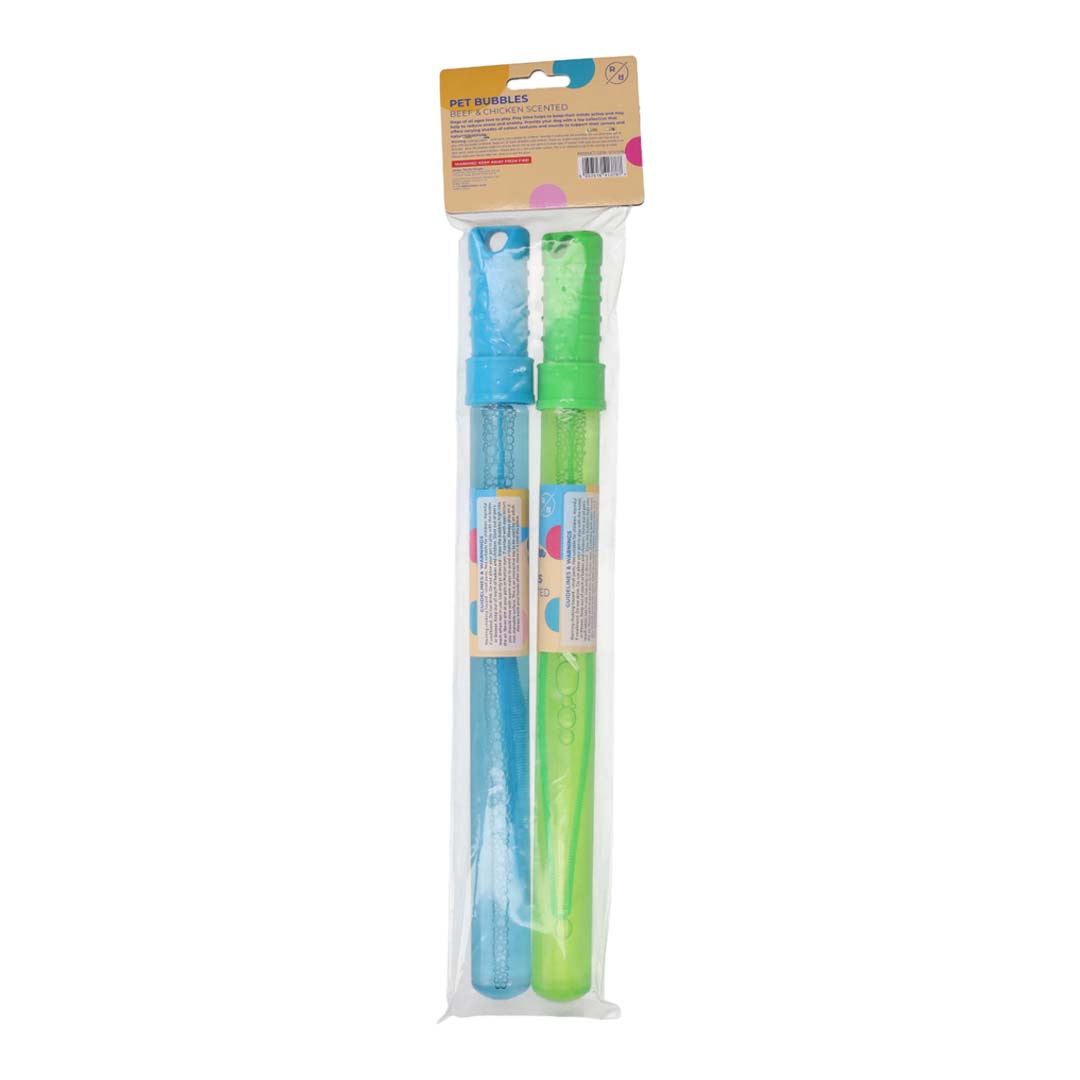 Rufus & Rosie Chicken & Beef Scented Bubble Wand, Dog Toy