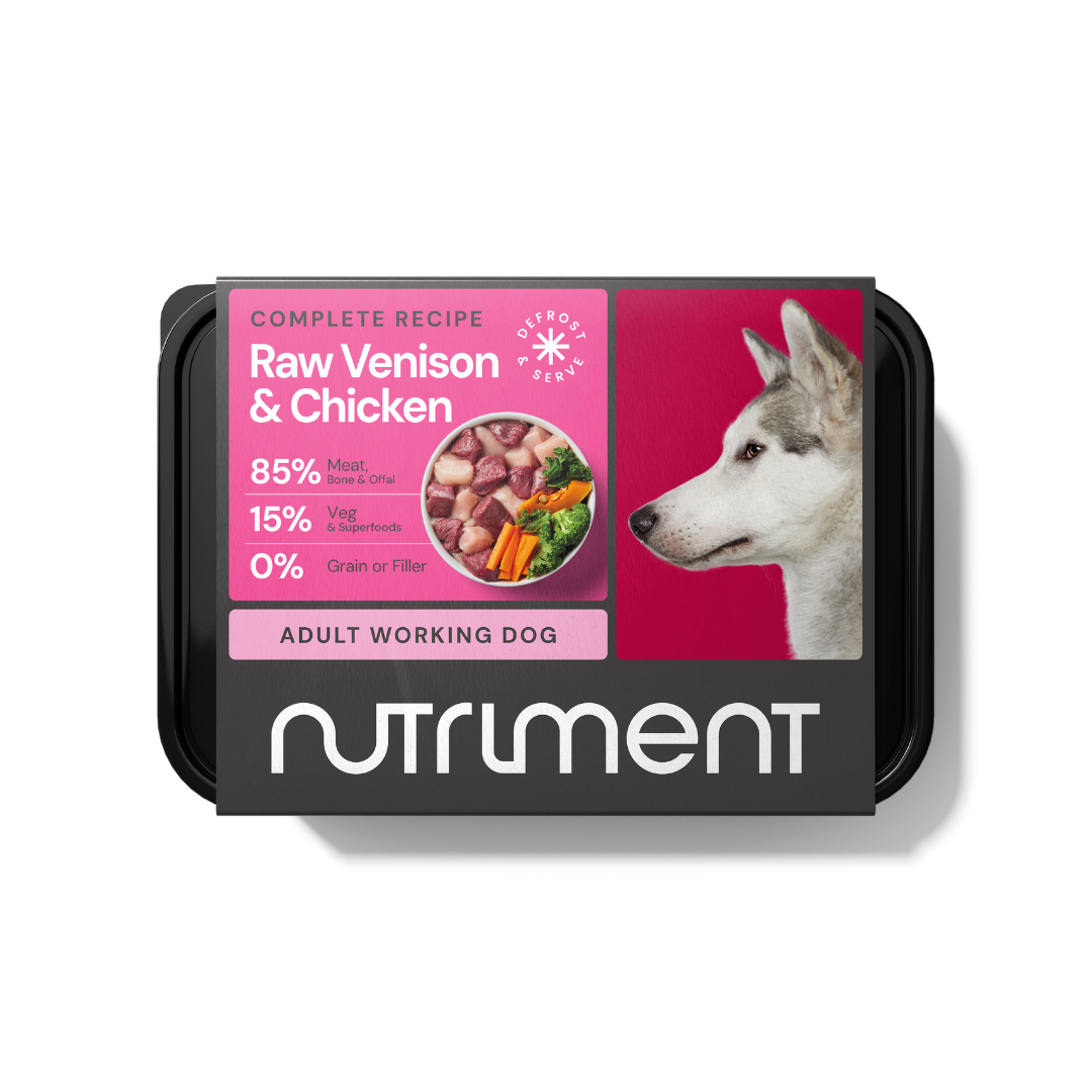 Nutriment Venison & Chicken Formula Raw Dog Food, 500g